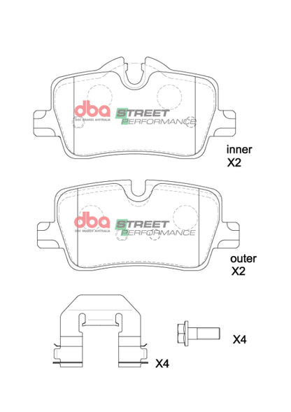 DBA 2021+ BMW 420i SP Performance Rear Brake Pads
