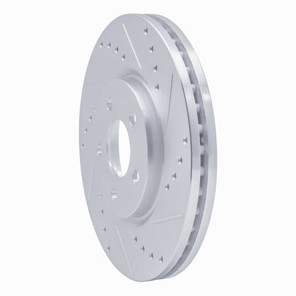 R1 Concepts R1 03-09 Chrysler PT Cruiser Front Right Drilled & Slotted Silver Brake Rotor