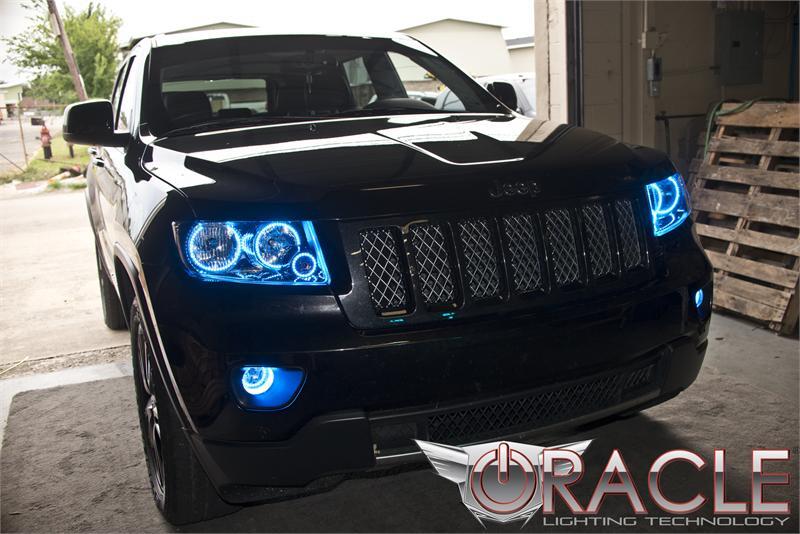 ORACLE Lighting Oracle Jeep Grand Cherokee 11-13 Triple Halo Kit - ColorSHIFT w/ Simple Controller
