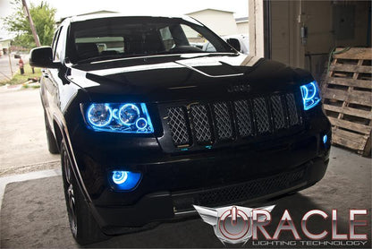 ORACLE Lighting Oracle Jeep Grand Cherokee 11-13 Triple Halo Kit - ColorSHIFT w/ Simple Controller