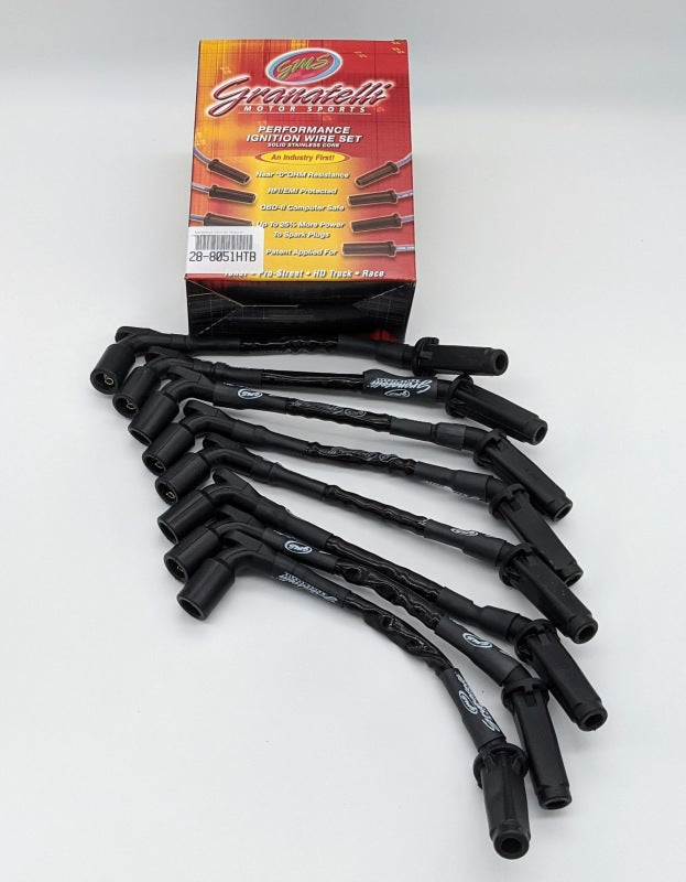 Granatelli Motor Sports Granatelli 20-23 GM LT2 6.2L Hi-Perf Coil-Near-Plug Ignition Wire Connector Kit w/Black Jacket