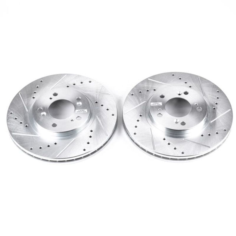 PowerStop Power Stop 99-04 Acura RL Front Evolution Drilled & Slotted Rotors - Pair