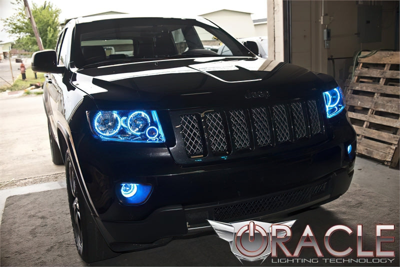 ORACLE Lighting Oracle Jeep Grand Cherokee 11-13 Halo Kit - ColorSHIFT w/ BC1 Controller