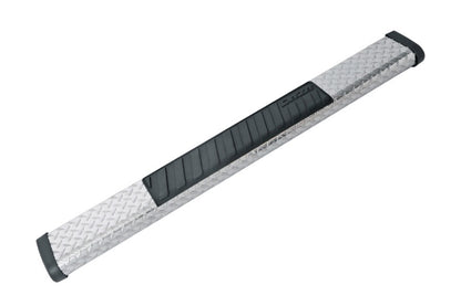 Dee Zee Universal Tubes - 6In Oval - Brite Tread Aluminum (ExtCab)