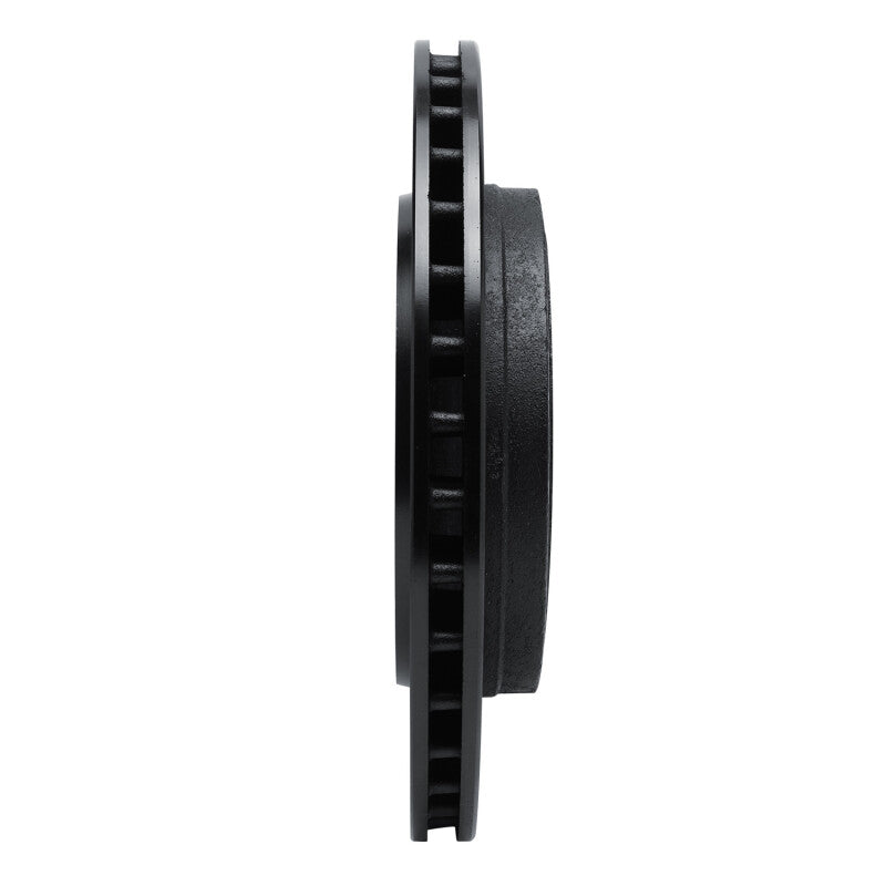 R1 Concepts R1 89-95 Chrysler LeBaron Rear Right Drilled & Slotted Black Brake Rotor