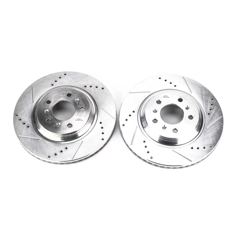 PowerStop Power Stop 08-09 Buick Allure Front Evolution Drilled & Slotted Rotors - Pair