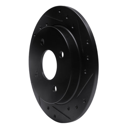 R1 Concepts R1 01-19 Ford Fiesta (USA/Canada) Rear Right Drilled & Slotted Black Brake Rotor