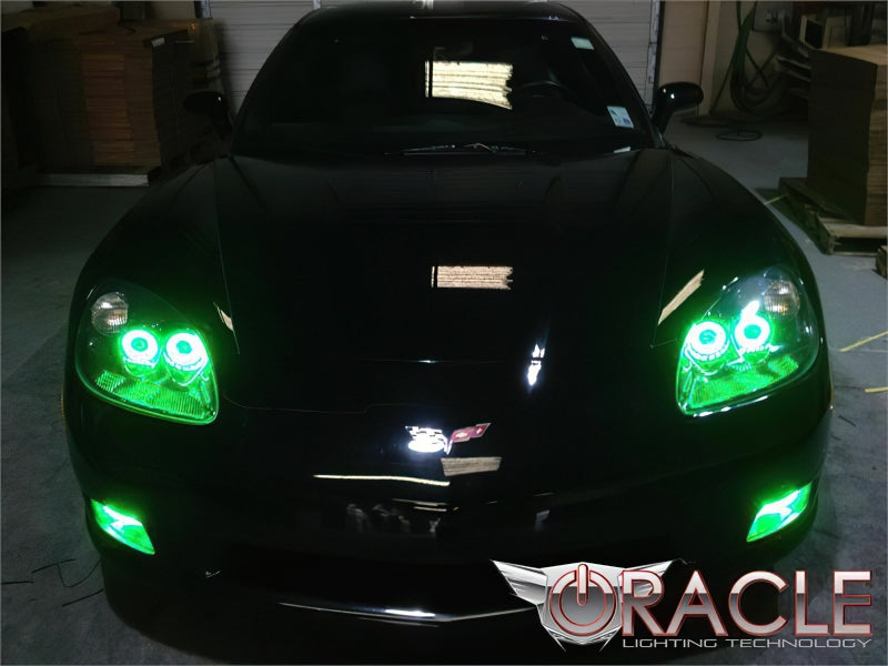 ORACLE Lighting Oracle 05-13 Chevrolet Corvette C6 LED Fog Light Halo Kit - Red