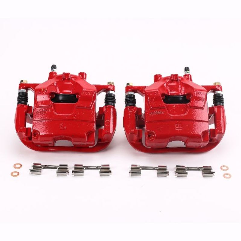 PowerStop Power Stop 13-17 Buick Encore Front Red Calipers w/Brackets - Pair