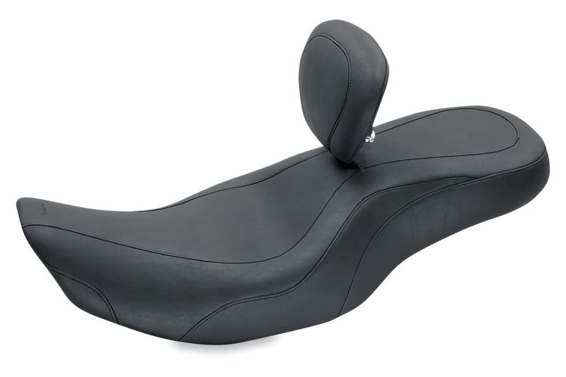 Mustang Motorcycle Mustang 97-07 Harley Rd King, 06-07 Str Glide ,00-05 Eagle Wide Tripper 1PC Seat-Black