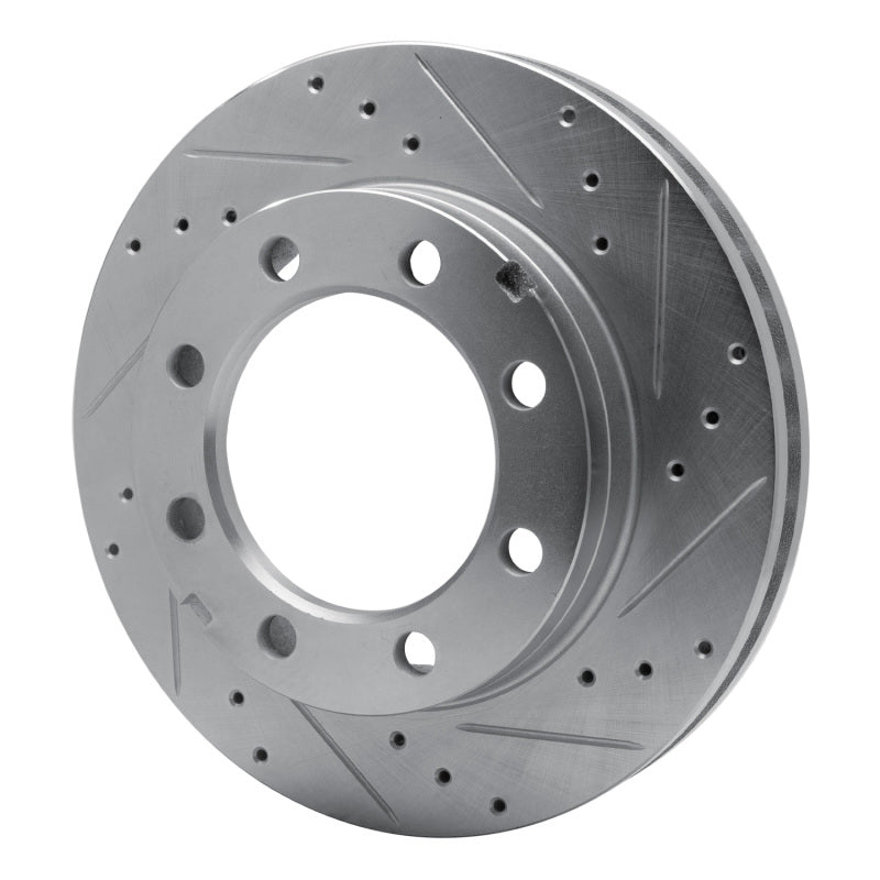 R1 Concepts R1 77-93 Chevrolet V30 & V3500 Pickup Front Right Drilled & Slotted Silver Brake Rotor