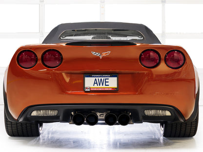 AWE Tuning 05-07 C6 Chevrolet Corvette 6.0L Touring Edition Axle-Back Exhaust w/ Diamond Black Tips