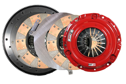 McLeod Racing McLeod RXT HD Twin Clutch LSA 9-11/16 x 1-1/8 x 26 Spline Sprung Hub 8 Bolt Modular Assy w/Alum Fly