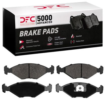 DFC 87-93 Volkswagen Fox Front 5000 Advanced Semi Metallic Brake Pads