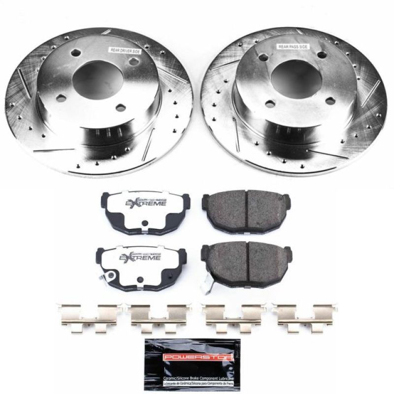PowerStop Power Stop 89-98 Nissan 240SX Rear Z26 Street Warrior Brake Kit