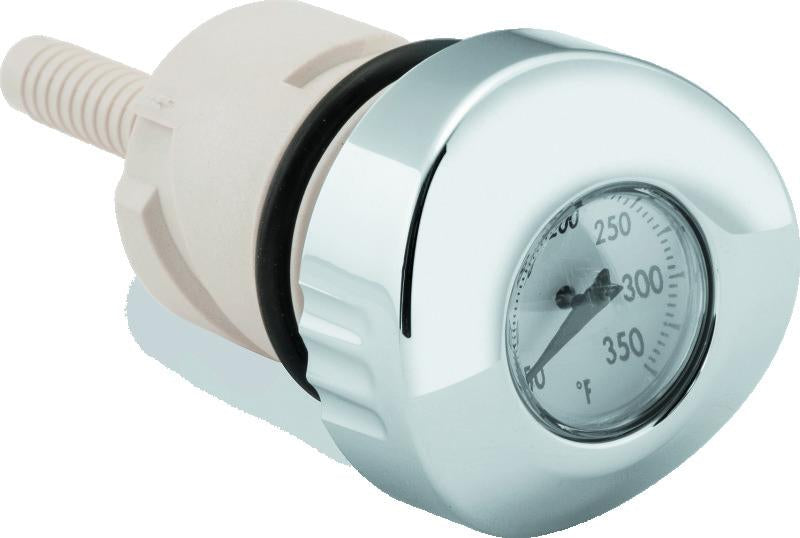 Bikers Choice 04-Up Sportster White Face Oil Temperature Gauge Dipstick