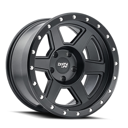 Dirty Life Compound 9315 18x9 / 5x127 BP / -12mm Offset / 78.1mm Hub Matte Black Wheel