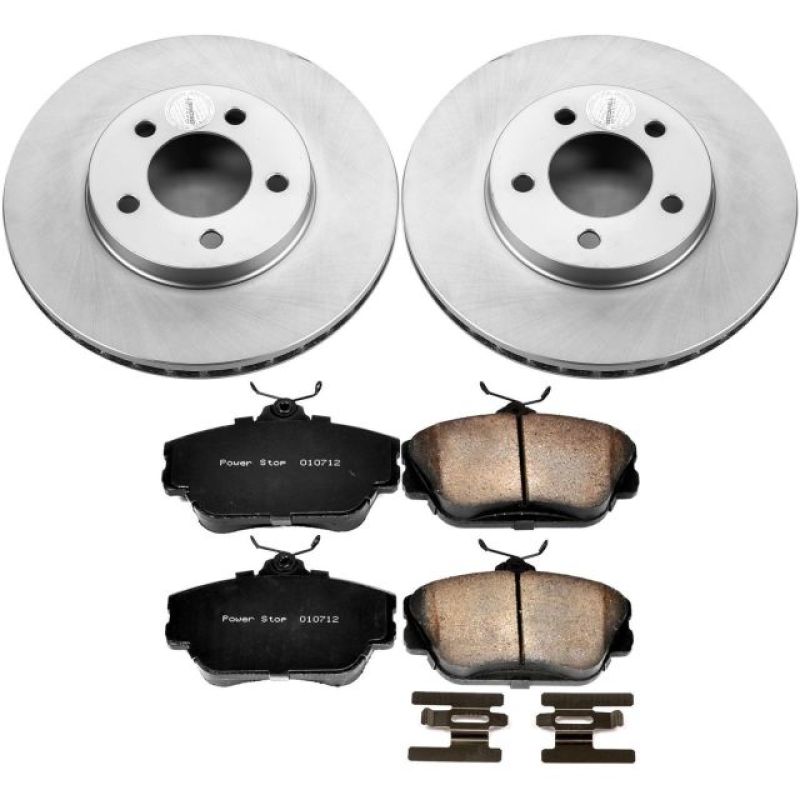 PowerStop Power Stop 1995 Ford Taurus Front Z17 Evolution Geomet Coated Brake Kit