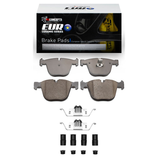 R1 Concepts R1 10-19 BMW X6 Rear Euro Ceramic Pads & Hardware Kit