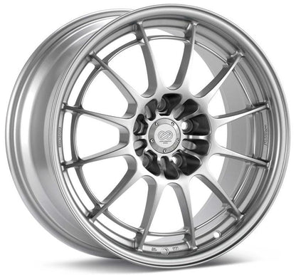 Enkei NT03+M 18x9.5 5x114.3 40mm Offset 72.6mm Bore Silver Wheel G35/350z