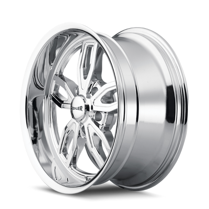 Ridler Wheels Ridler 608 20x8.5 / 5x127 BP / 0mm Offset / 78.3mm Hub Chrome Wheel