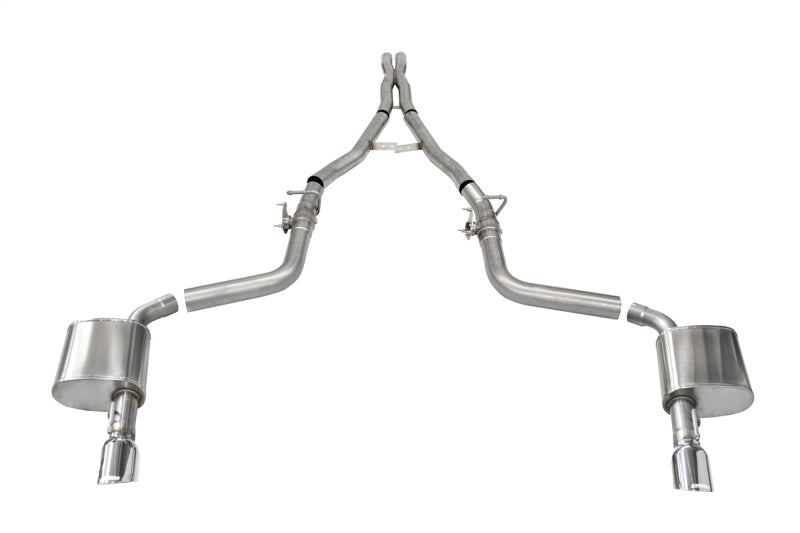 CORSA Performance Corsa 15-23 Charger SRT/Hellcat/Redeye 2.75in Valved Catback Dual Rear Exit w/ Single 4.5inPol Tips