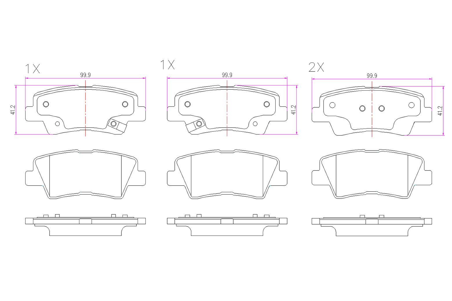 BOGAP Y8210149 Brake Pad Set, Disc Brake