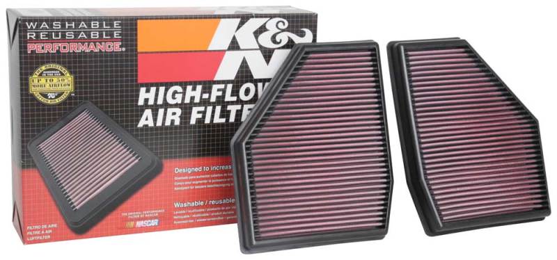 K&N Engineering K&N 18-19 BMW M5 V8 4.4L F/I Turbo Replacement Air Filter (Two Per Box)