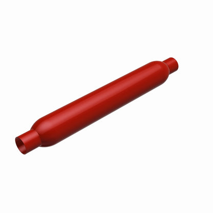 MagnaFlow Muffler Red Pack Series Glasspack 3.5in Rd 22in Body Length 2.25in/2.25in Inlet/Outlet