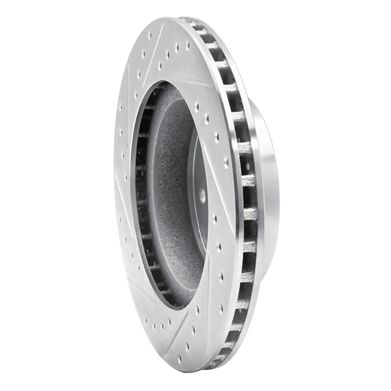 R1 Concepts R1 87-90 Dodge DAKOTA 4WD Front Left Drilled & Slotted Silver Brake Rotor