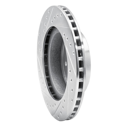 R1 Concepts R1 87-90 Dodge DAKOTA 4WD Front Left Drilled & Slotted Silver Brake Rotor