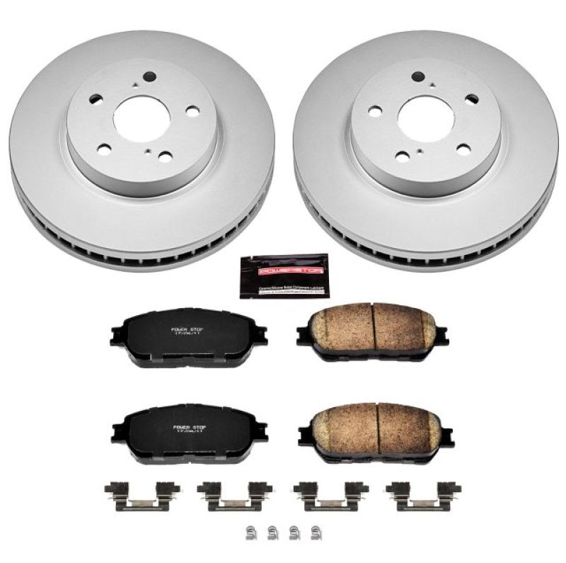 PowerStop Power Stop 05-07 Toyota Avalon Front Z17 Evolution Geomet Coated Brake Kit