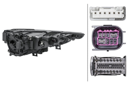 Hella 2019-2022 Audi Q8 Headlight Assembly