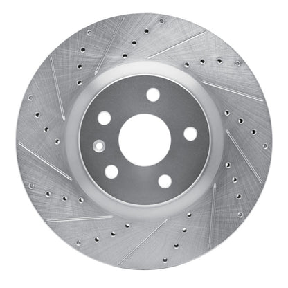 R1 Concepts R1 13-19 Buick Regal Front Left Drilled & Slotted Silver Brake Rotor