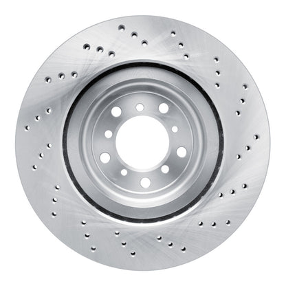 DFC 08-13 BMW M3 Left Front Drilled Brake Rotor