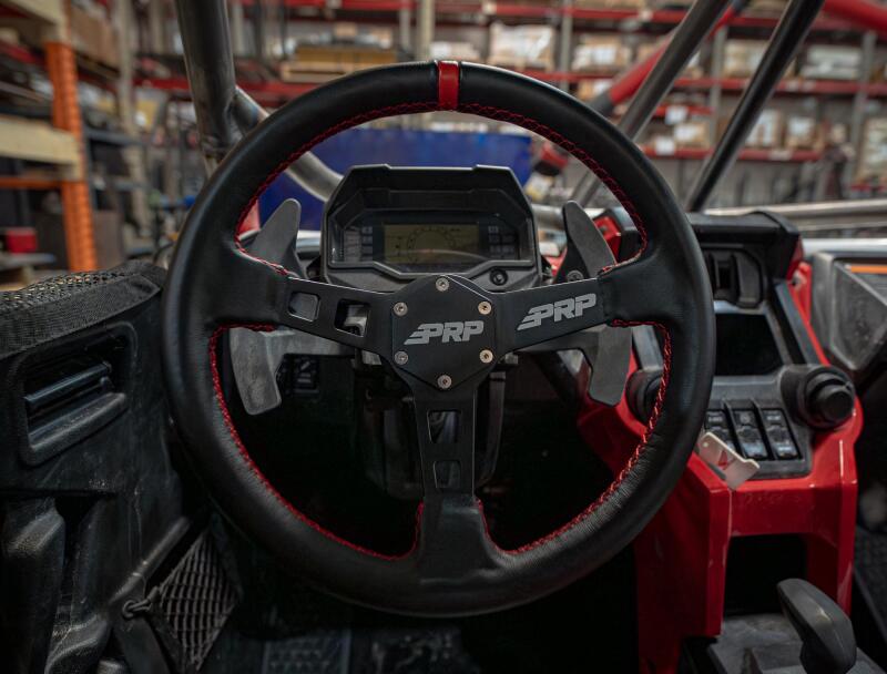 PRP Seats PRP Deep Dish Leather Steering Wheel - Red