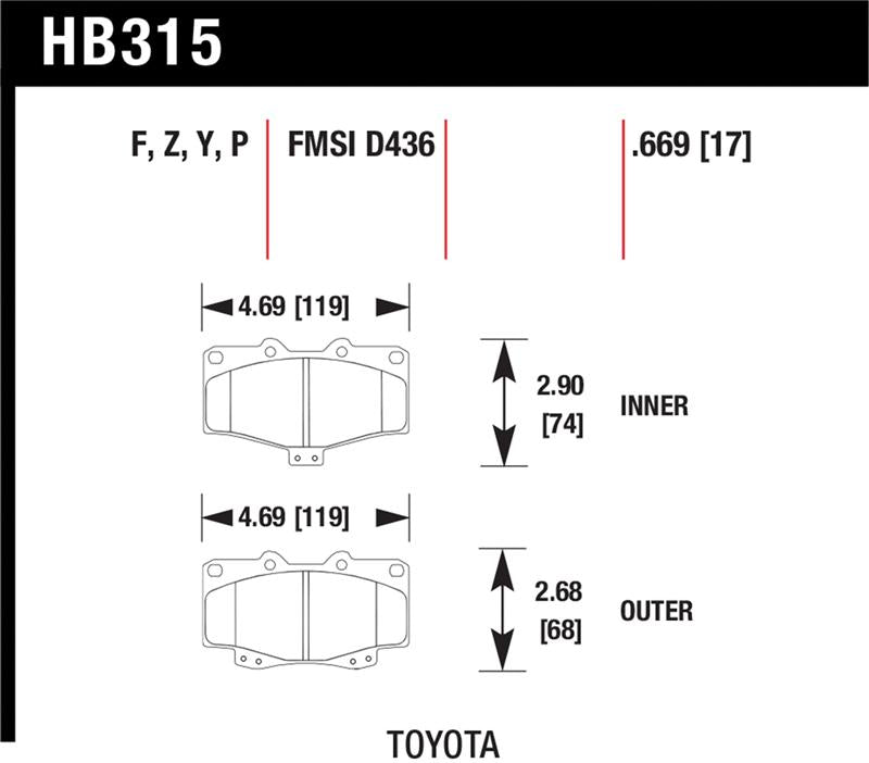 Hawk Performance Hawk HPS Street Brake Pads