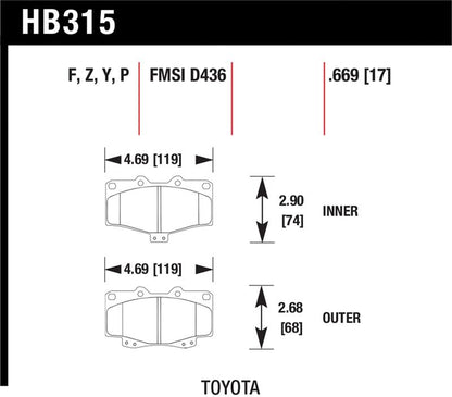Hawk Performance Hawk HPS Street Brake Pads