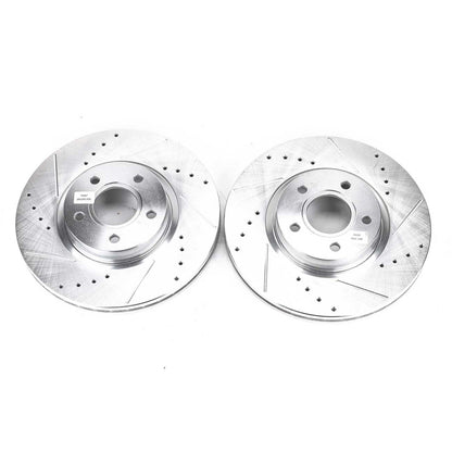 PowerStop Power Stop 13-18 Ford C-Max Front Evolution Drilled & Slotted Rotors - Pair