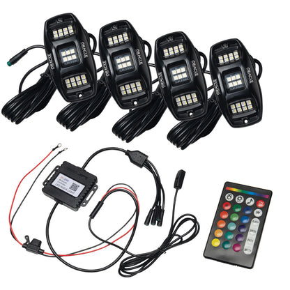 ORACLE Lighting Oracle Underbody RGB+W Wheel Well Rock Light Kit - 4 PCS - ColorSHIFT