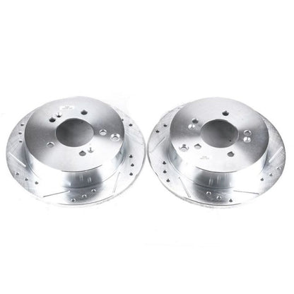 PowerStop Power Stop 01-06 Hyundai Santa Fe Rear Evolution Drilled & Slotted Rotors - Pair