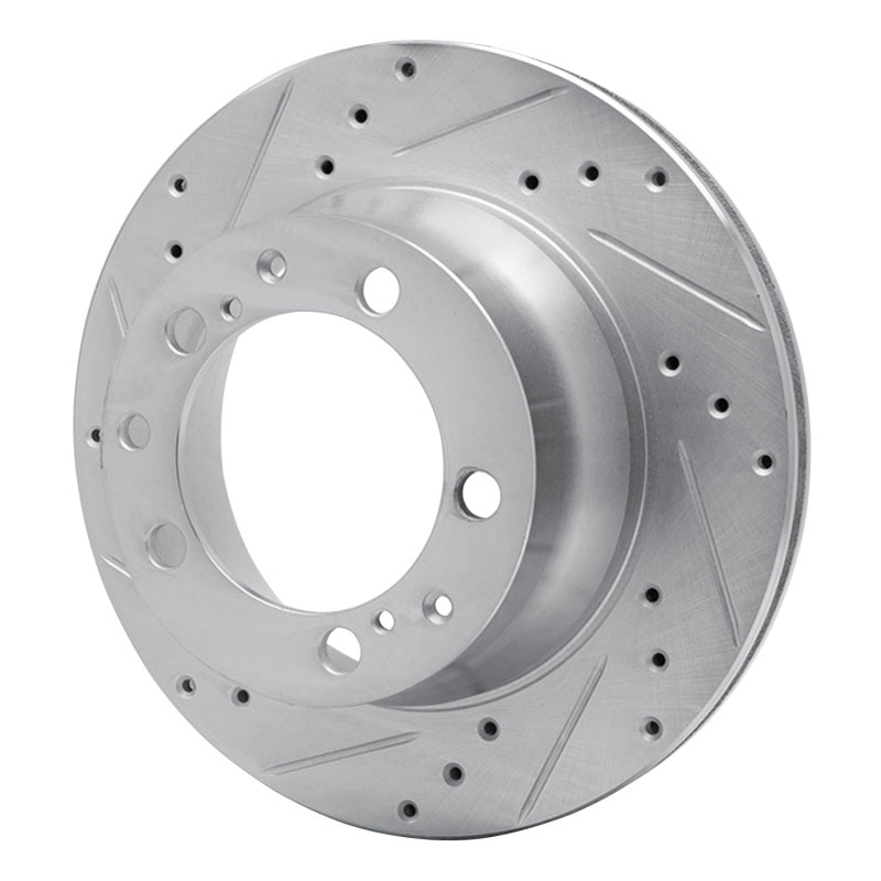 R1 Concepts R1 87-97 Porsche 944 Except Turbo Rear Left Drilled & Slotted Silver Brake Rotor