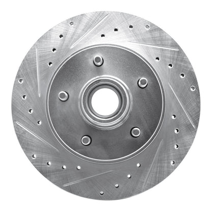 R1 Concepts R1 77-95 Buick Riviera Front Left Drilled & Slotted Silver Brake Rotor
