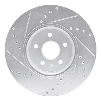 R1 Concepts R1 13-22 Buick Encore Front Right Drilled & Slotted Silver Brake Rotor