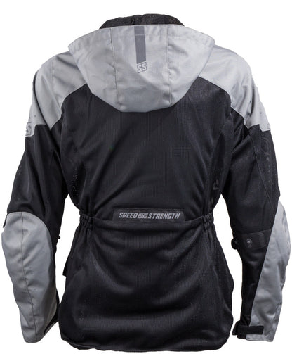 Speed and Strength Starstruck Mesh Jacket Grey/Black Womens - Medium