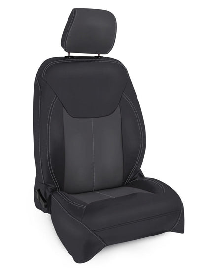 PRP Seats PRP 13-18 Jeep Wrangler JK Front Seat Covers/2 door or 4 door (Pair) - Black/Grey