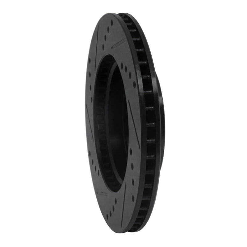 R1 Concepts R1 07-17 Nissan TIIDA (Mexico) Front Right Drilled & Slotted Black Brake Rotor