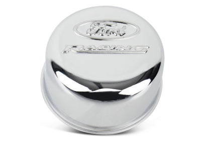 Ford Racing Chrome Breather Cap w/ Ford Racing Logo - Twist Type