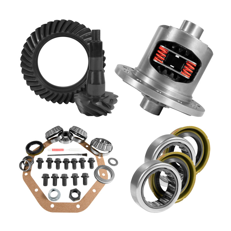 Yukon Gear & Axle Yukon Gear ZF 9.25in CHY 3.55 Rear Ring & Pinion Install Kit Positraction Axle Bearings and Seals