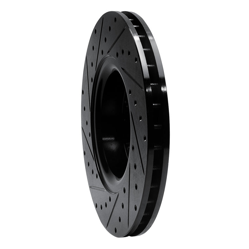 R1 Concepts R1 02-09 Buick Rainier Front Right Drilled & Slotted Black Brake Rotor